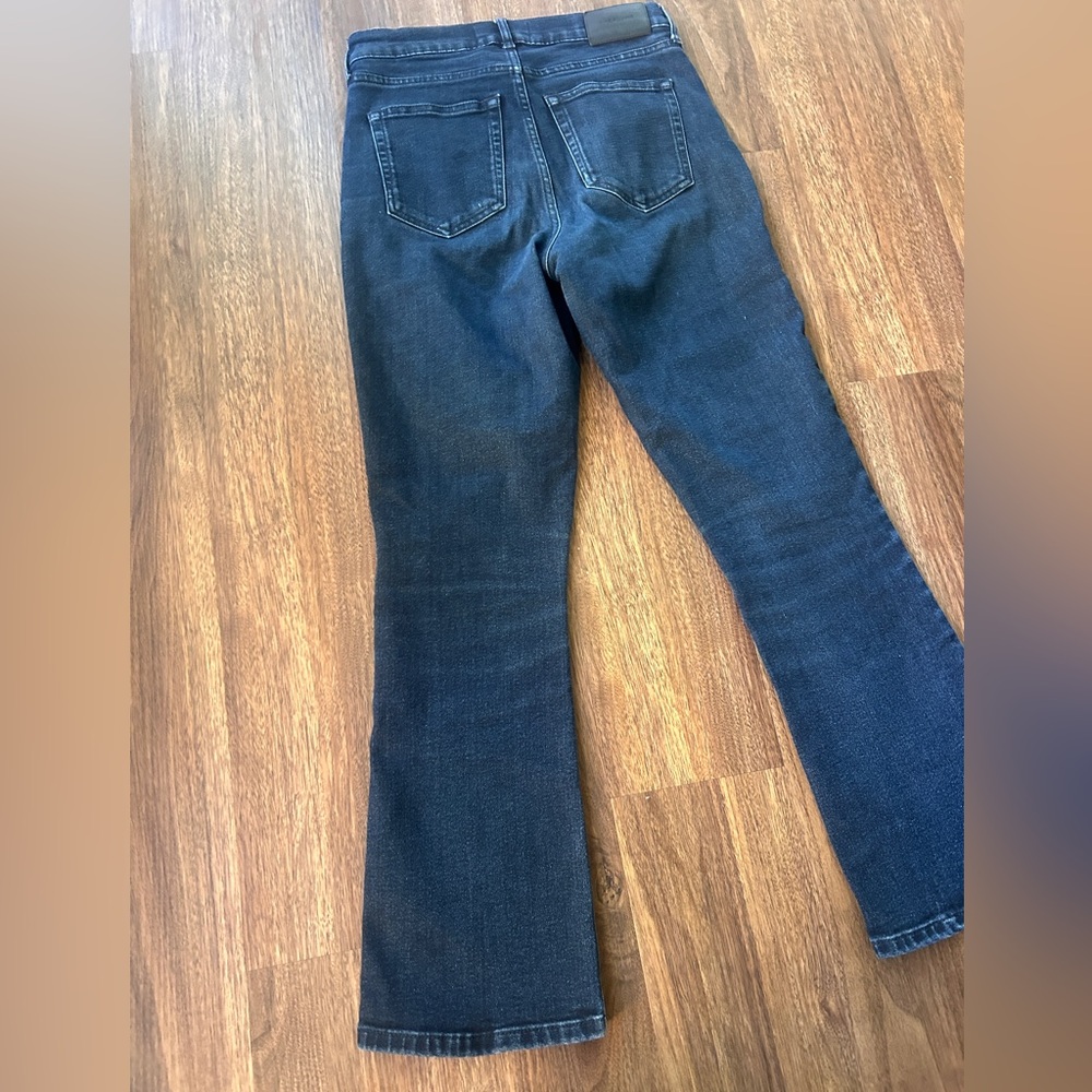 EVERLANE The Authentic Stretch Slim Bootcut Jean Dark Wash Casual Denim Size 26 - Picture 10 of 14